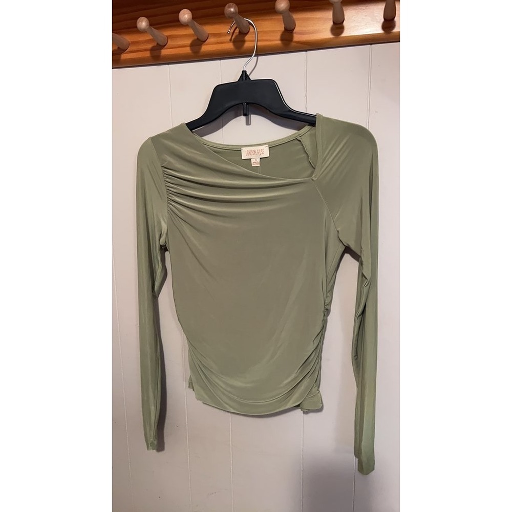 London Rose Long Sleeve Ruched Top
